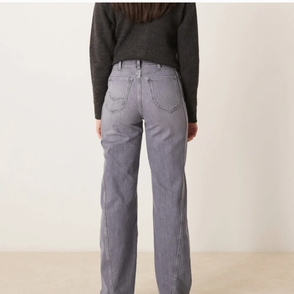 FREE PEOPLE Aster High Rise Straight Leg Jeans in Slate 28 NWT - Picture 4 of 9
